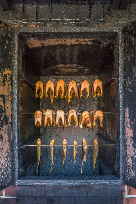 Framed Print : Smoked fish, Usedom island, Mecklenburg-Western Pomerania, Germany Framed Print : Smoked fish, Usedom island, Mecklenburg-Western Pomerania, Germany