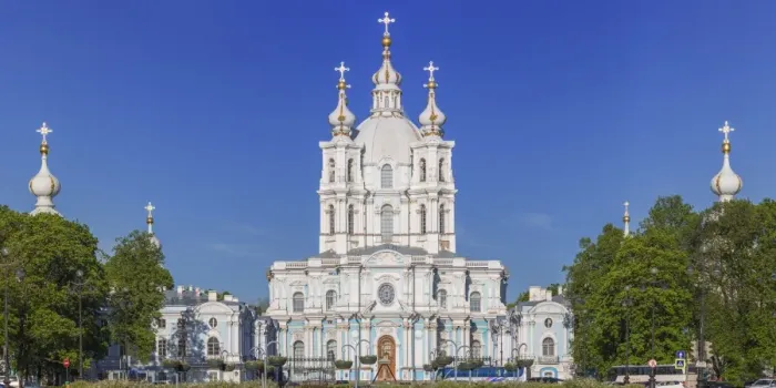 Framed Print : Smolny Cathedral, Saint Petersburg, Russia