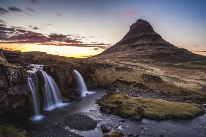 Framed Print : Snaefellsness peninsula, Iceland. Midnight sun at the Kirkjufell mountain Framed Print : Snaefellsness peninsula, Iceland. Midnight sun at the Kirkjufell mountain
