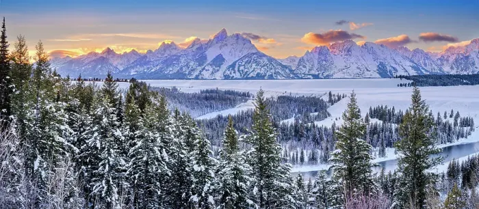 Framed Print : Snake River Overlook with the setting Sun in Winter, Winter Wonderland Grand Teton National Park, Wyoming, USA Framed Print : Snake River Overlook with the setting Sun in Winter, Winter Wonderland Grand Teton National Park, Wyoming, USA