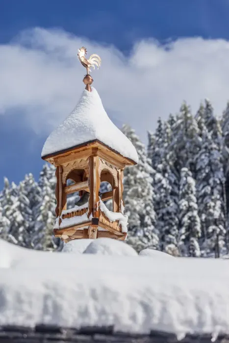 Framed Print : Snow-covered belfry at the Bergkristall hut on the Klausberg, Ahrntal, South Tyrol, Italy Framed Print : Snow-covered belfry at the Bergkristall hut on the Klausberg, Ahrntal, South Tyrol, Italy
