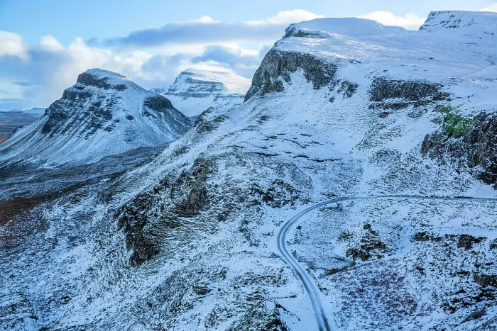 Framed Print : Snow covered Trotternish ridge from the Quiraing, Trotternish Peninsula, Isle of Skye, Inner Hebrides, Highlands, Scotland, UK Framed Print : Snow covered Trotternish ridge from the Quiraing, Trotternish Peninsula, Isle of Skye, Inner Hebrides, Highlands, Scotland, UK
