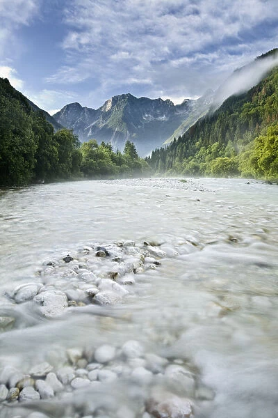 Soca River, Soca, Triglav National Park, Julian Alps, Slovenia, Europe