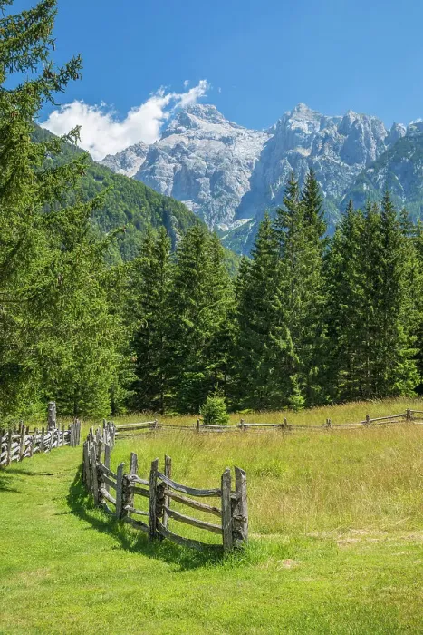 Framed Print : Soca valley above Trenta, Triglav National Park, Slovenia