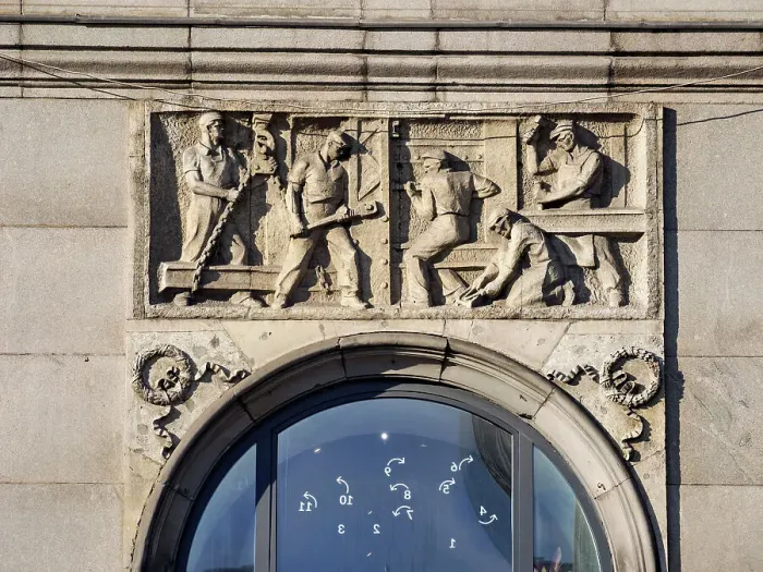 Framed Print : Socialist realism relief at Piekna Street, Warsaw, Masovian Voivodeship, Poland Framed Print : Socialist realism relief at Piekna Street, Warsaw, Masovian Voivodeship, Poland