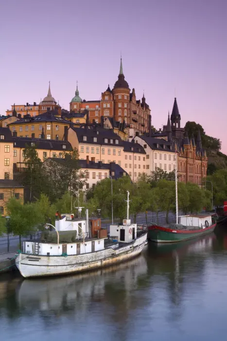 Framed Print : Soder Malarstrand at Dawn, Stockholm, Sweden Framed Print : Soder Malarstrand at Dawn, Stockholm, Sweden