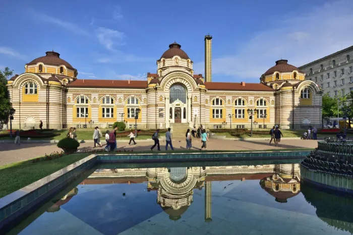 Framed Print : Sofia History Museum, the magnificent former Central Mineral Baths (Turkish Mineral Framed Print : Sofia History Museum, the magnificent former Central Mineral Baths (Turkish Mineral