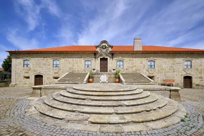 Framed Print : Solar dos Noronhas Manor House, 17th century. The current manor house was built on the site and on primitive ruins. According to tradition, King Dom Dinis stayed there in 1310