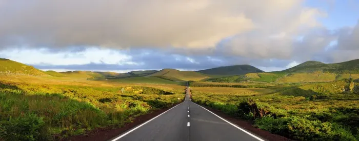Framed Print : An empty and solitary road. Flores, Azores islands, Portugal Framed Print : An empty and solitary road. Flores, Azores islands, Portugal