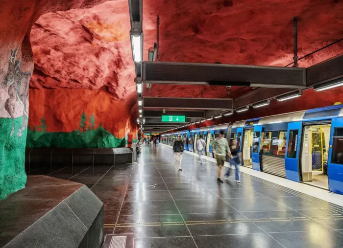 Framed Print : Solna Centrum Metro Station, Stockholm, Stockholm County, Sweden Framed Print : Solna Centrum Metro Station, Stockholm, Stockholm County, Sweden