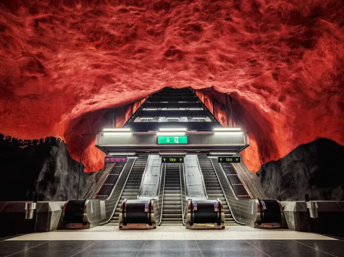 Framed Print : Solna Centrum Metro Station, Stockholm, Stockholm County, Sweden Framed Print : Solna Centrum Metro Station, Stockholm, Stockholm County, Sweden