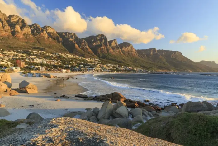 Framed Print : South Africa, Western Cape, Cape Town, Camps Bay and Twelve Apostles Framed Print : South Africa, Western Cape, Cape Town, Camps Bay and Twelve Apostles
