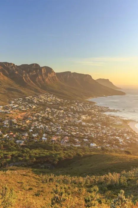 Framed Print : South Africa, Western Cape, Cape Town, Table Montain, Twelve Apostles and Camp s Framed Print : South Africa, Western Cape, Cape Town, Table Montain, Twelve Apostles and Camp s