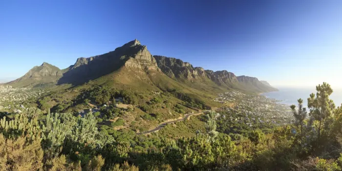 Framed Print : South Africa, Western Cape, Cape Town, Table Montain, Twelve Apostles and Camp s Framed Print : South Africa, Western Cape, Cape Town, Table Montain, Twelve Apostles and Camp s