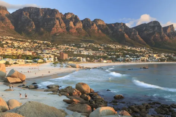 Framed Print : South Africa, Western Cape, Cape Town, Camps Bay Framed Print : South Africa, Western Cape, Cape Town, Camps Bay