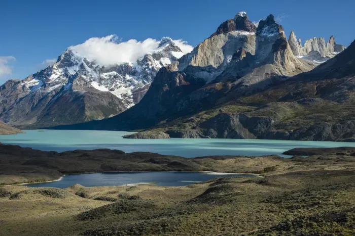Framed Print : South America, Andes, Patagonia, Torres del Paine, UNESCO World Heritage, National Park Framed Print : South America, Andes, Patagonia, Torres del Paine, UNESCO World Heritage, National Park