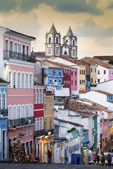 Framed Print : South America, Brazil, Bahia, Salvador, Historic city centre from the Pelourinho Framed Print : South America, Brazil, Bahia, Salvador, Historic city centre from the Pelourinho