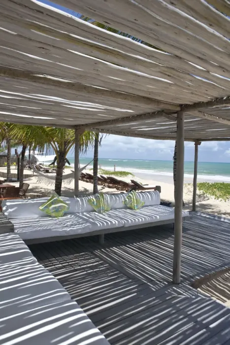 Framed Print : South America, Brazil, Bahia, Trancoso, Beach pavillion at the Villas de Trancoso Framed Print : South America, Brazil, Bahia, Trancoso, Beach pavillion at the Villas de Trancoso