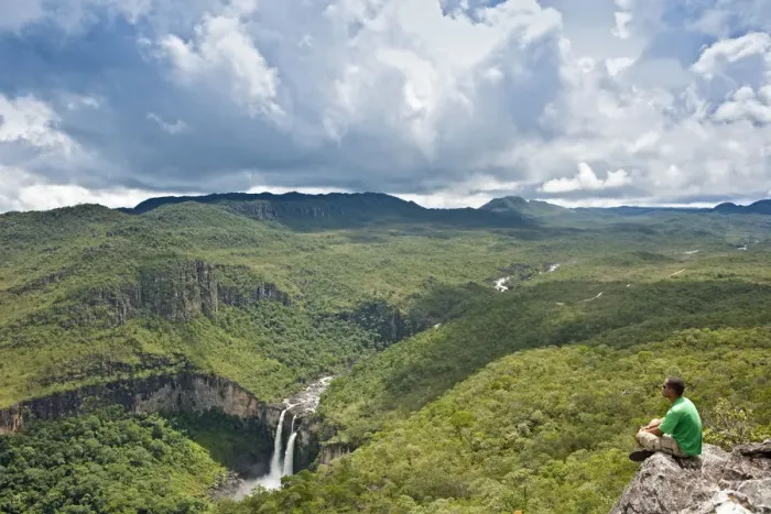 Framed Print : South America, Brazil, Goias, Chapada dos Veadeiros, storm clouds over the cerrado Framed Print : South America, Brazil, Goias, Chapada dos Veadeiros, storm clouds over the cerrado