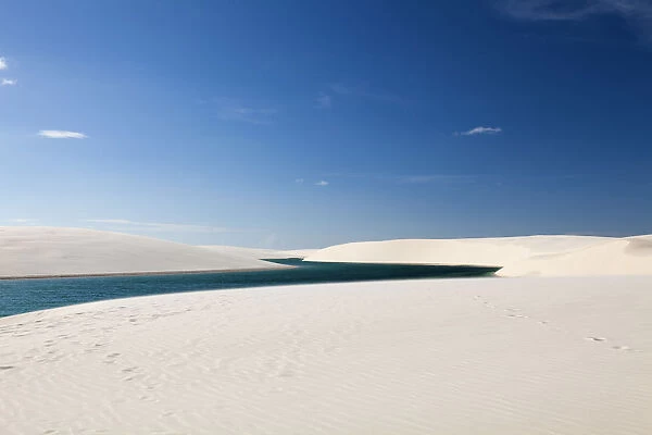 South America, Brazil, Maranhao, dunes and lakes in the Lencois Maranhenses