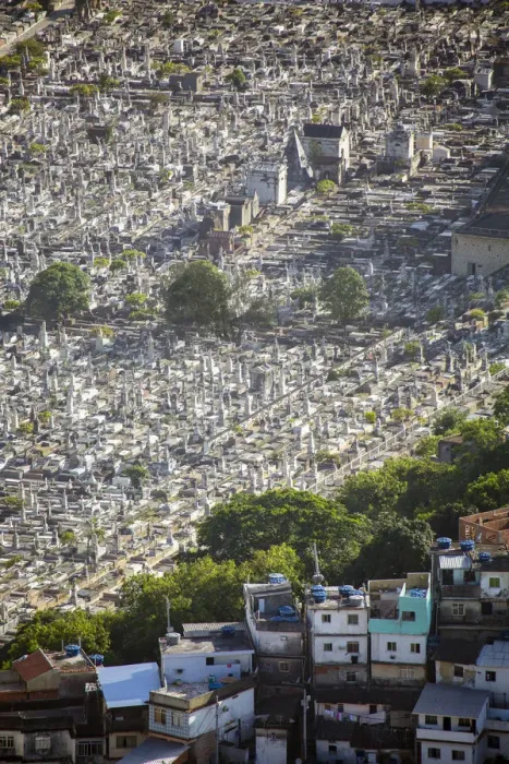 Framed Print : South America, Brazil, Rio de Janeiro, View of Sao Joao Batista cemetery (Saint John