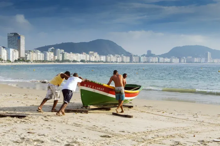Framed Print : South America, Brazil, Rio de Janeiro, Copacabana Framed Print : South America, Brazil, Rio de Janeiro, Copacabana