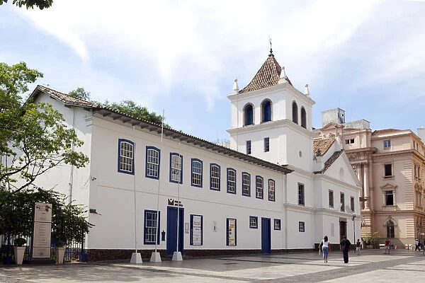 South America, Brazil, Sao Paulo, The Pateo do Colegio and Anchieta Museum in the