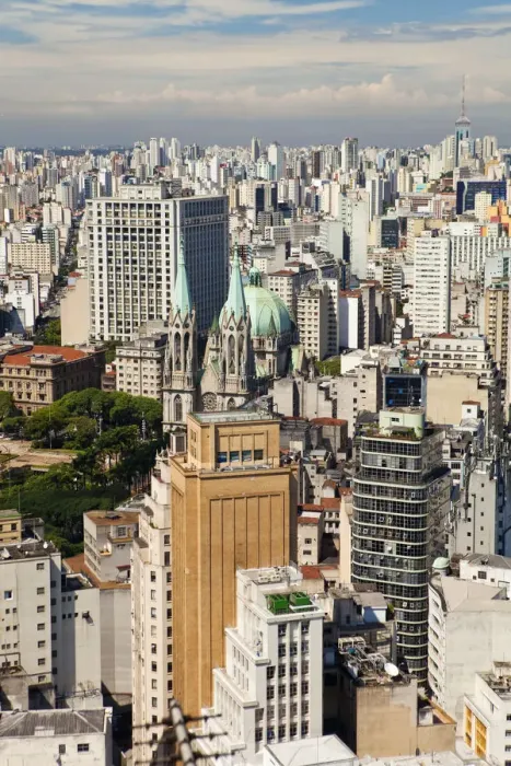 Framed Print : South America, Brazil, Sao Paulo; view of the Palace of Justice, the Metropolitan Framed Print : South America, Brazil, Sao Paulo; view of the Palace of Justice, the Metropolitan