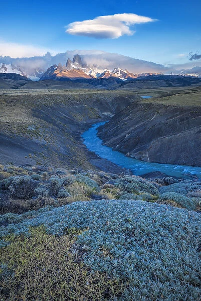 South America, Patagonia, Argentina, El Chalten, Mount Fitz Roy in Los Glaciares National
