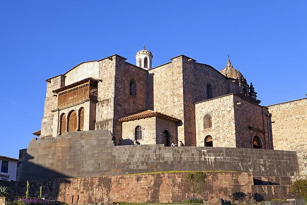 South America, Peru, Cusco, Coricancha. The church and convent of Santo Domingo with