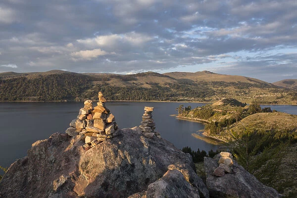 South America, Peru, Lake Titicaca, Suasi Island