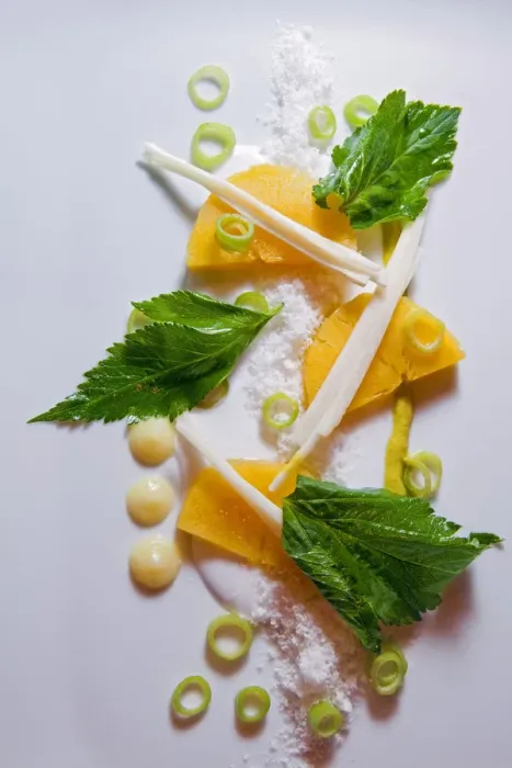 Framed Print : South America, Peru, Lima, San Ignacio. Arracacha a la Juliana with coconut flour