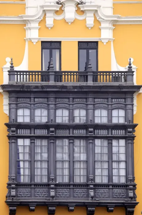 Framed Print : South America, Peru, Lima, wooden balcony window on Lima Municipal Palace (Palacio Framed Print : South America, Peru, Lima, wooden balcony window on Lima Municipal Palace (Palacio