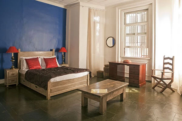 South America, Rio de Janeiro, Rio de Janeiro city, bedroom in the Casa Mango Mango