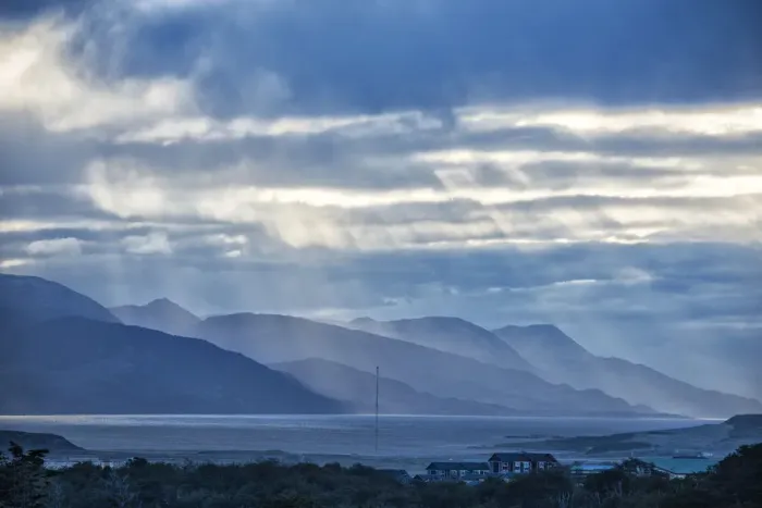 Framed Print : South America, Tierra del Fuego, Argentina, Beagle Channel landscape Framed Print : South America, Tierra del Fuego, Argentina, Beagle Channel landscape