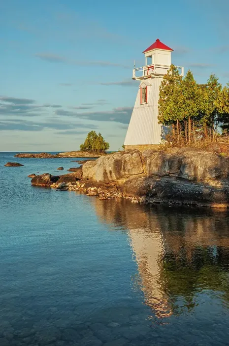 Framed Print : South Baymouth Lighthouse on Manitoulin Island in Lake Huron, Ontario, Canada Framed Print : South Baymouth Lighthouse on Manitoulin Island in Lake Huron, Ontario, Canada