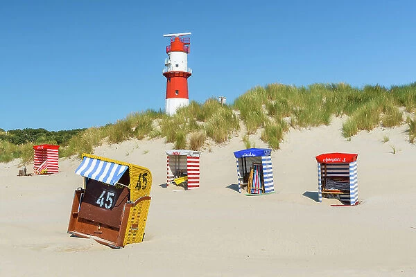 South beach on Borkum Island, Borkum Island, North Sea, East Frisian Islands, East Frisia, Niedersachsen, Germany, Europe