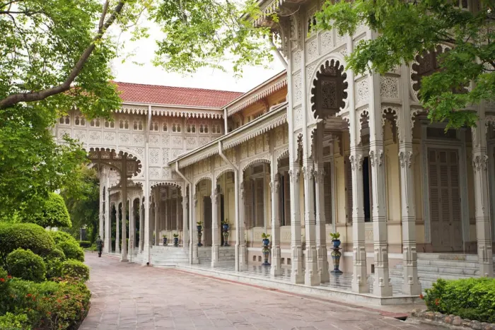 Framed Print : South East Asia, Thailand, Bangkok, Dusit, exterior view of the Vimanmek Mansion in Framed Print : South East Asia, Thailand, Bangkok, Dusit, exterior view of the Vimanmek Mansion in