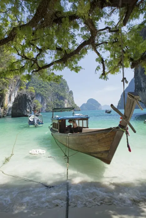 Framed Print : South East Asia, Thailand, Krabi province, Koh Hong archipelago, Koh Lading, long-tail Framed Print : South East Asia, Thailand, Krabi province, Koh Hong archipelago, Koh Lading, long-tail
