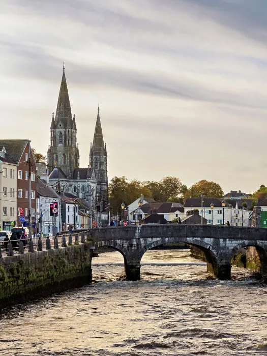 Framed Print : South Gate Bridge and Saint Fin Barre's Cathedral, Cork, County Cork, Ireland Framed Print : South Gate Bridge and Saint Fin Barre's Cathedral, Cork, County Cork, Ireland