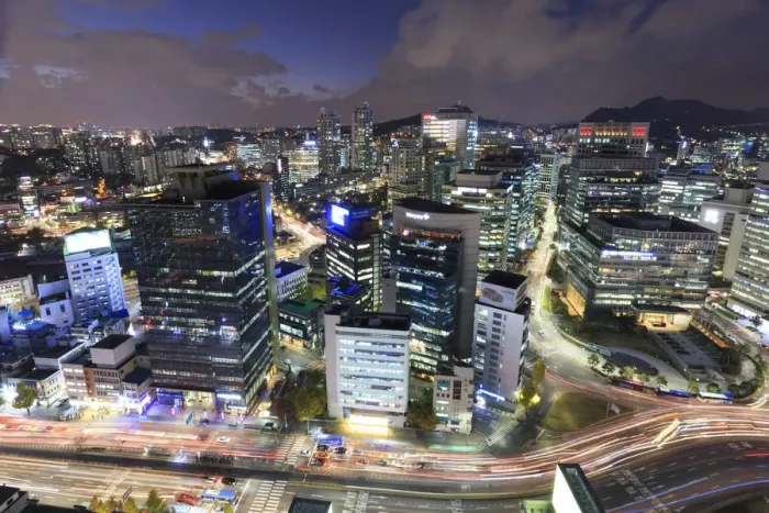 Framed Print : South Korea, Seoul, City Skyline Framed Print : South Korea, Seoul, City Skyline
