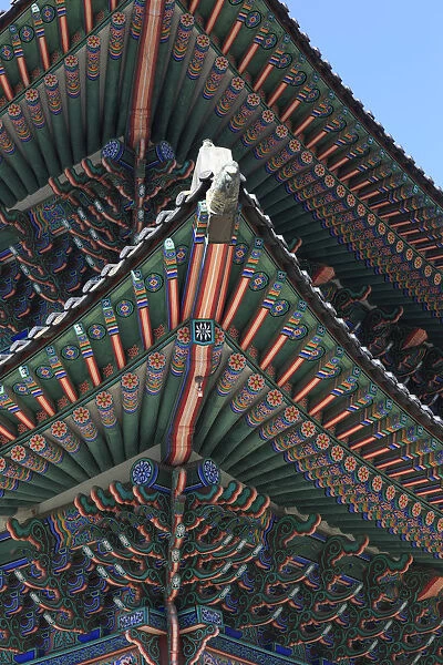 South Korea, Seoul, Gyeonbokgung Palace, entrance gate
