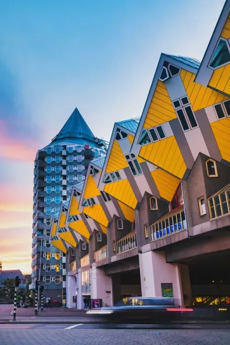 Framed Print : Southern Holland province, Rotterdam, the cubic houses (Kubuswoningen Framed Print : Southern Holland province, Rotterdam, the cubic houses (Kubuswoningen