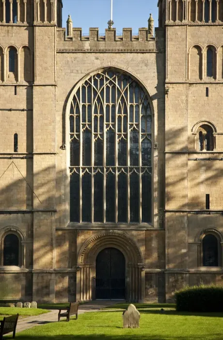 Framed Print : Southwell, England. The west front of the Norman minster Framed Print : Southwell, England. The west front of the Norman minster