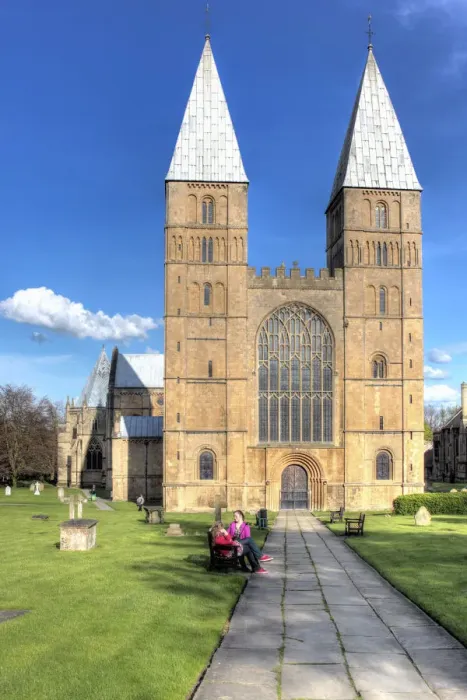 Framed Print : Southwell Minster (12th century), Southwell, Nottinghamshire, England, UK Framed Print : Southwell Minster (12th century), Southwell, Nottinghamshire, England, UK