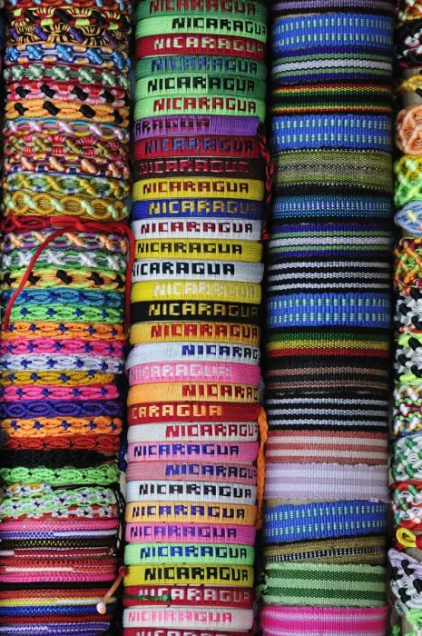 Framed Print : Souvenir Bracelets in Market, Granada, Nicaragua, Central America Framed Print : Souvenir Bracelets in Market, Granada, Nicaragua, Central America