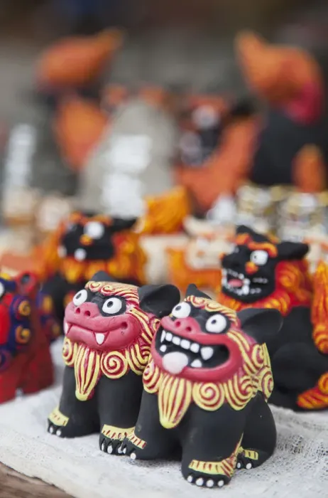 AWL Print: Souvenir Lions in Naha, Okinawa. Art Prints, Posters