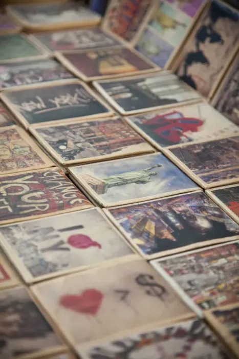 Framed Print : Souvenir wallets for sale, Soho, Manhattan, New York City, USA