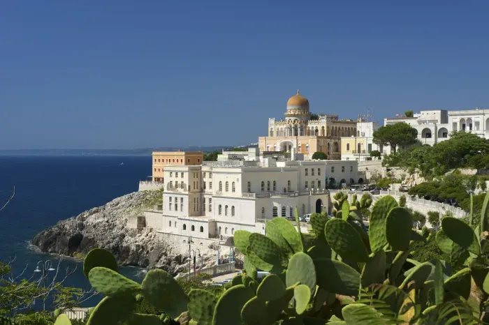 Framed Print : Spa und Sticchi Palace, Santa Cesarea Terme, Salentine Peninsula, Apulia, Italy Framed Print : Spa und Sticchi Palace, Santa Cesarea Terme, Salentine Peninsula, Apulia, Italy