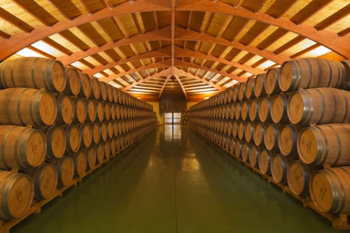 Framed Print : Spain, Alava, Laguardia. A barrel room at Bodegas Campillo Framed Print : Spain, Alava, Laguardia. A barrel room at Bodegas Campillo